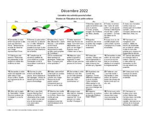 December Calendar - French