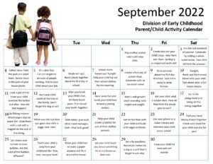 September Calendar - English